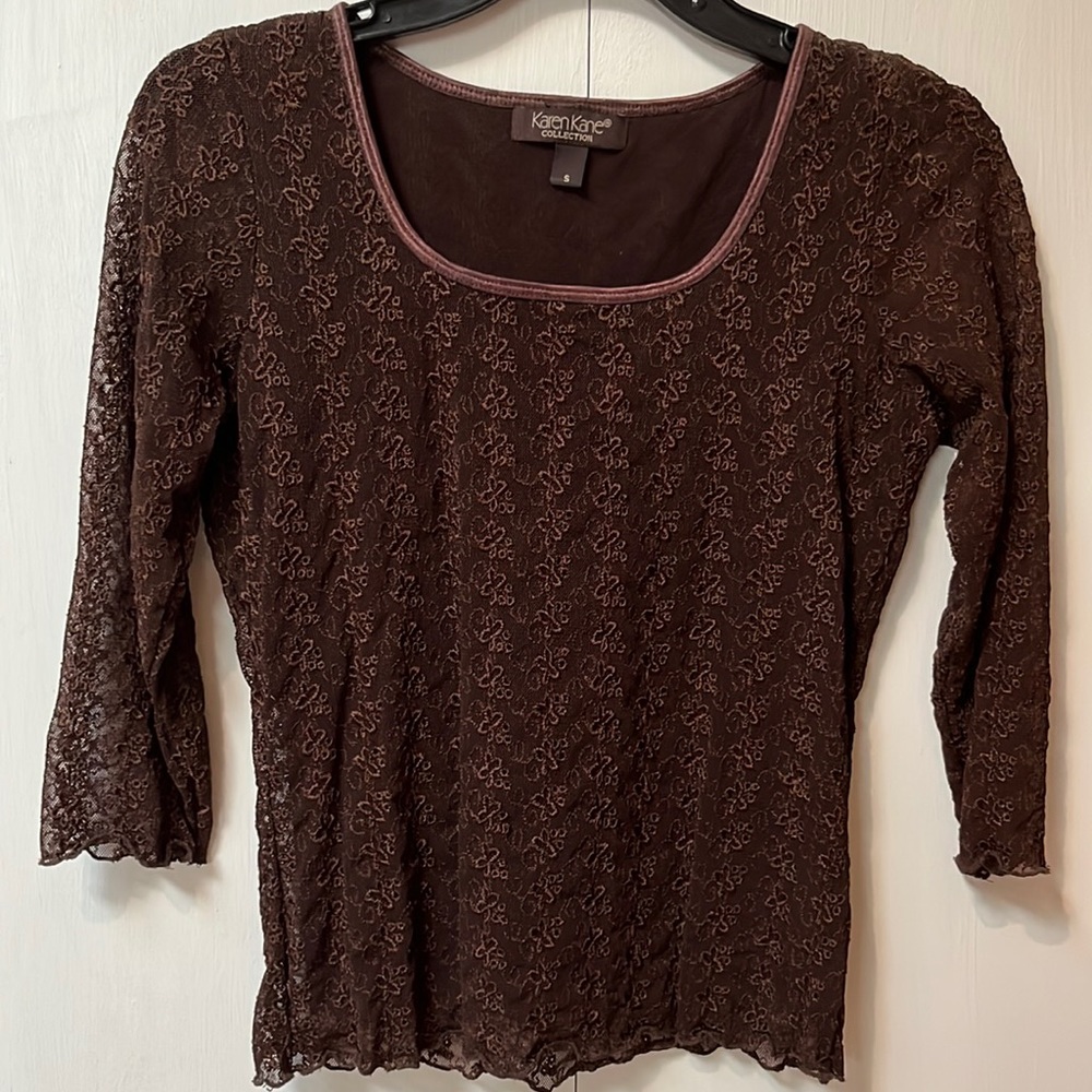 Karen Kane Lace Stretch Top